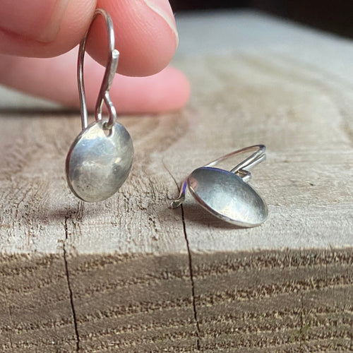 Sterling Silver Hand-Forged Everyday Earrings