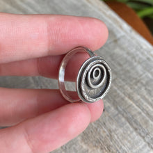 Load image into Gallery viewer, Sterling Silver Ripple Ring - Handcrafted Symbol of Intention - Size 7 US