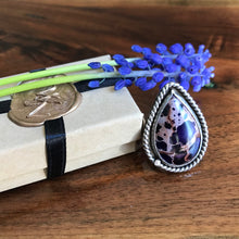 Load image into Gallery viewer, Sterling Silver Boho Statement Ring - Handcrafted - Size 7 US