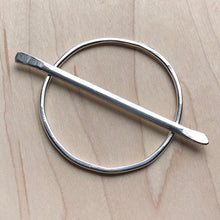 Load image into Gallery viewer, Scarf ring accessory - sterling silver
