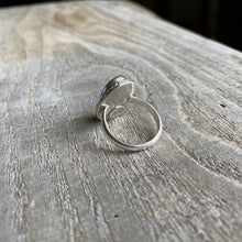 Load image into Gallery viewer, Beach stone and sterling silver ring - size 5.5