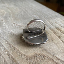 Load image into Gallery viewer, Blue waters turquoise and sterling silver ring - size 6