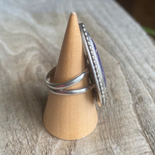 Load image into Gallery viewer, Deep purple jasper sterling silver ring - size 6