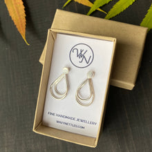 Load image into Gallery viewer, Versatile Handmade Multi-Way Earrings: Sterling Silver or Brass