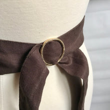 Load image into Gallery viewer, Scarf ring accessory - forged brass