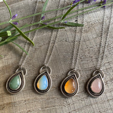 Load image into Gallery viewer, Sterling Silver Necklace with Rose Quartz - Handcrafted Beauty