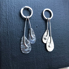 Load image into Gallery viewer, Sterling Silver Woodland Fairy Leaf Earrings - Bohemian Handcrafted Beauties