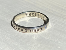 Load image into Gallery viewer, Personalized Sterling Silver Family Ring - Cherish Your Loved Ones