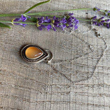 Load image into Gallery viewer, Sterling Silver Necklace with Orange Carnelian - Handcrafted Beauty