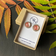 Load image into Gallery viewer, Sterling Silver Pink Tourmaline Quartz Earrings - Love and Compassion