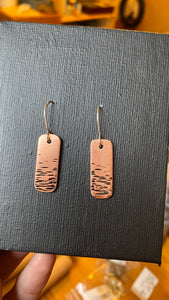 Copper Ripple Earrings - Lakeside Inspired Charm