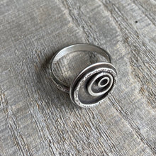 Load image into Gallery viewer, Sterling Silver Ripple Ring - Handcrafted Symbol of Intention - Size 7 US