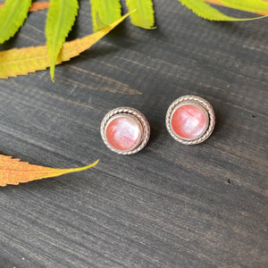 Sterling Silver Pink Tourmaline Quartz Earrings - Love and Compassion