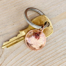 Load image into Gallery viewer, Canadian Penny Keychain - Charming Keepsake and Zipper Pull