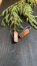Load image into Gallery viewer, Copper Ripple Earrings - Lakeside Inspired Charm