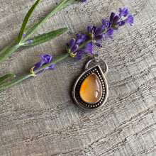 Load image into Gallery viewer, Sterling Silver Necklace with Orange Carnelian - Handcrafted Beauty