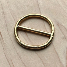 Load image into Gallery viewer, Scarf ring accessory - forged brass