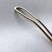 Load image into Gallery viewer, Hair fork - forged brass