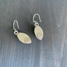 Load image into Gallery viewer, Labradorite marquise earrings - deep sky blue gemstones in sterling silver