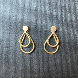 3-in-1 teardrop earrings