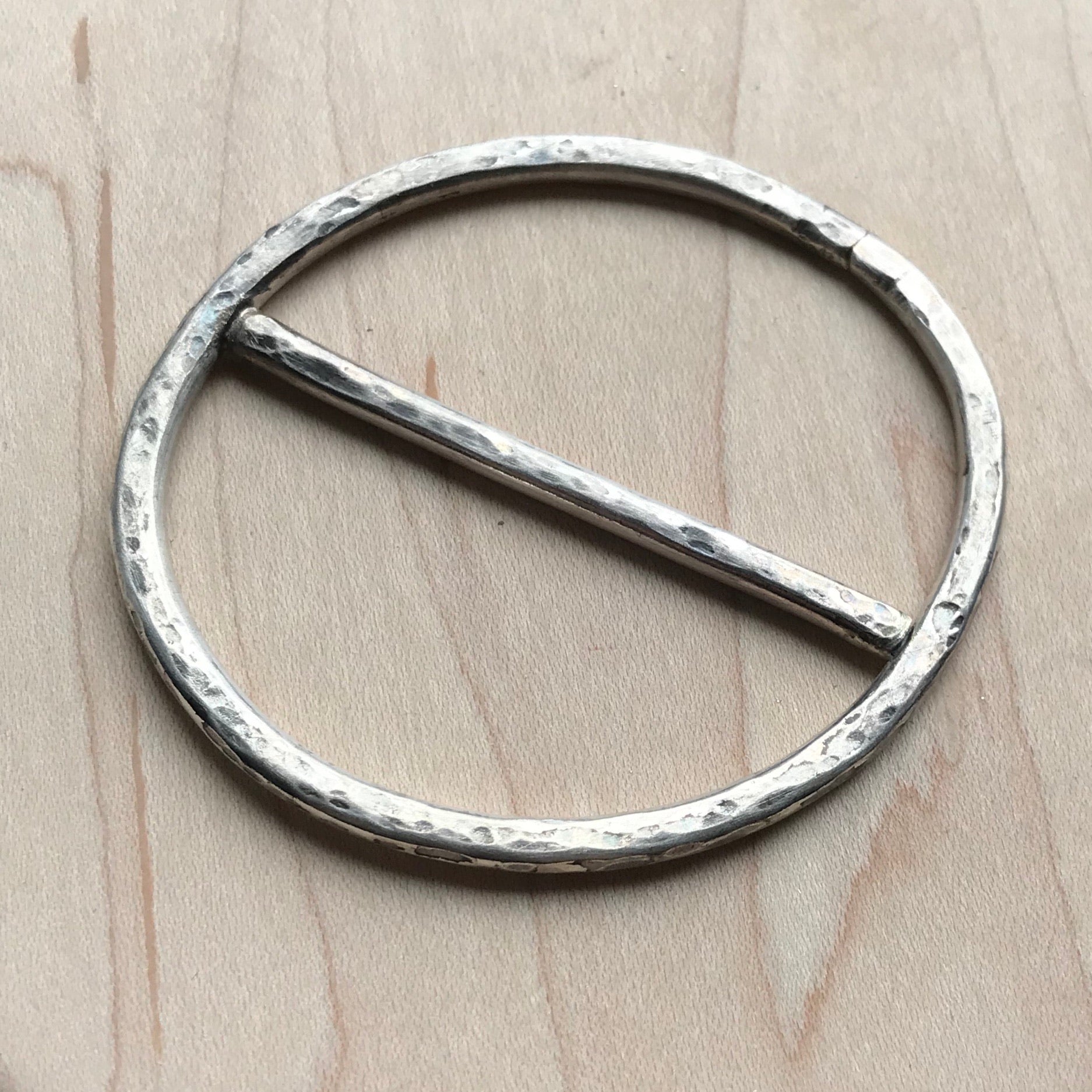 Scarf ring accessory - sterling silver – wavynettlesstudio