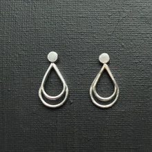 Load image into Gallery viewer, 3-in-1 teardrop earrings