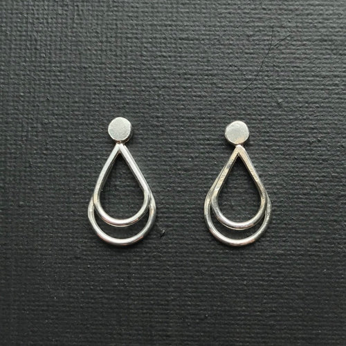 3-in-1 teardrop earrings