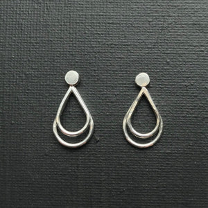 Versatile Handmade Multi-Way Earrings: Sterling Silver or Brass